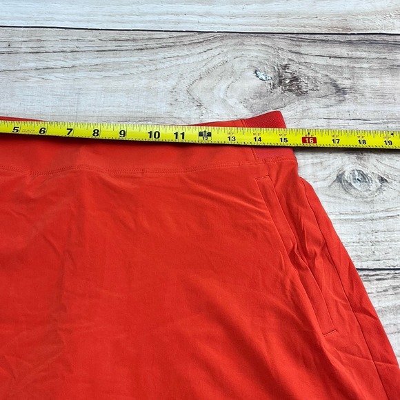 Athleta Women's Brooklyn Skort Size 8 Orange Pockets Golf Tennis Pickleball - Picture 6 of 7